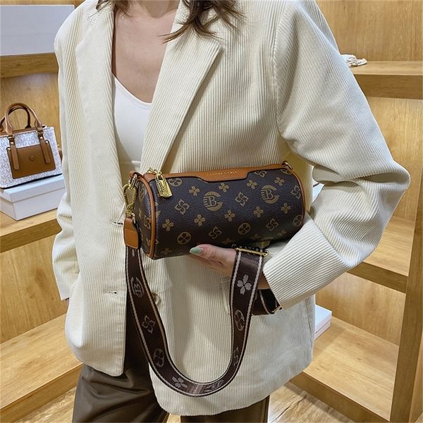 

designer sale fashion old flower cylinder bag single shoulder messenger bag pillow