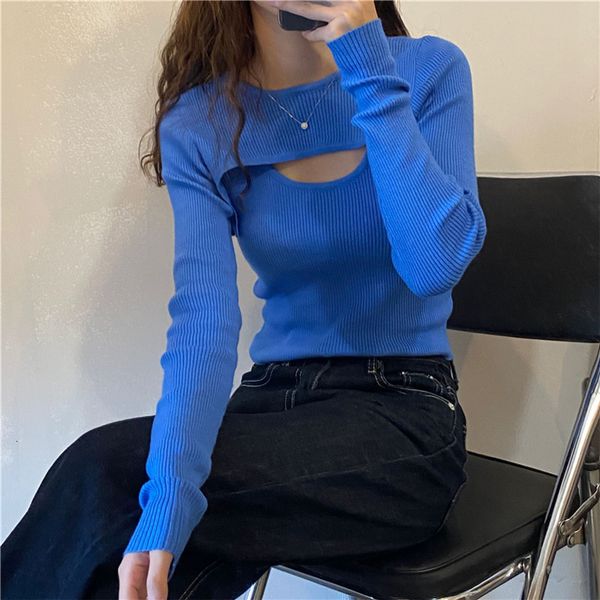 

sweaters solid long sleeves early autumn pullovers office lady thin fashion design all match sweaters, White;black