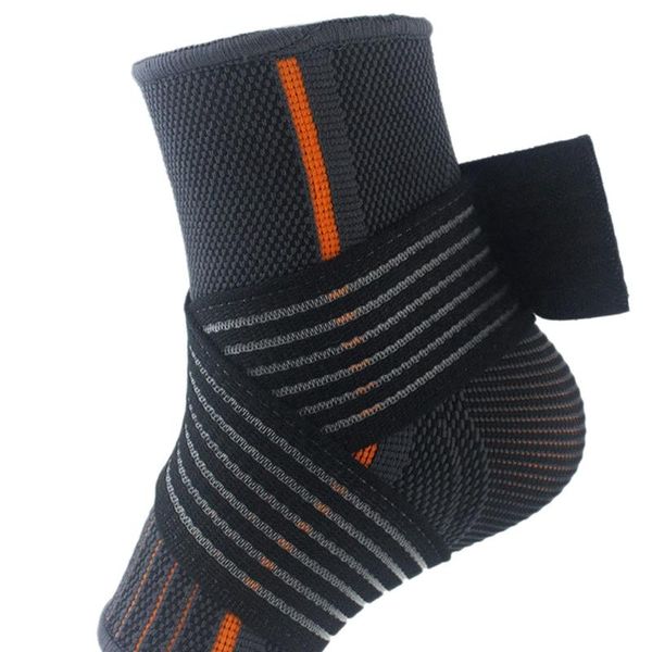 

winding knit mountaineering ankle sports protective gear cotton pulley high-elastic running protector support, Blue;black