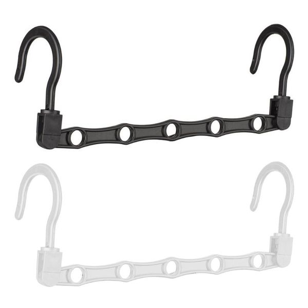 

hooks & rails space saving hangers folding rotatable closet clothes organizer 5 holes storage