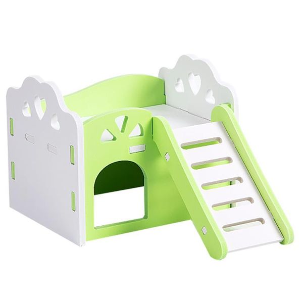 

small animal supplies plastic hamster hideout house animals climbing playing toy for guinea pig ferret cage exercise activity huts with stai