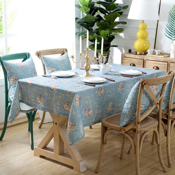 

floral pattern waterproof tablecloth oilproof table cloth for ding/wedding/party thick cover/coat home decoration