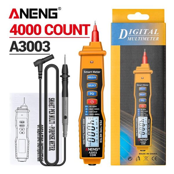 

smart home control digital pen multimeter professional 4000 counts meter with ncv ac/dc voltage resistance capacitance testers aneng a3003