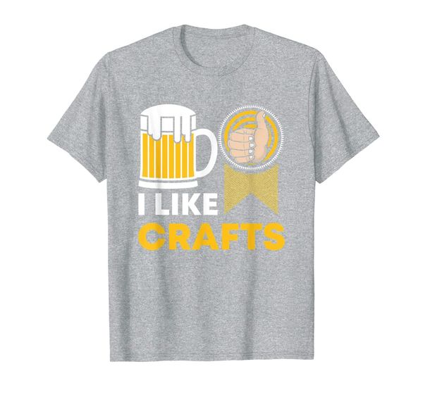 

i like crafts for craft beer lovers t-shirt, White;black