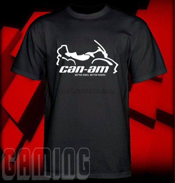 

men's t-shirts can am logo brp atv renegade utv t-shirt off road, White;black