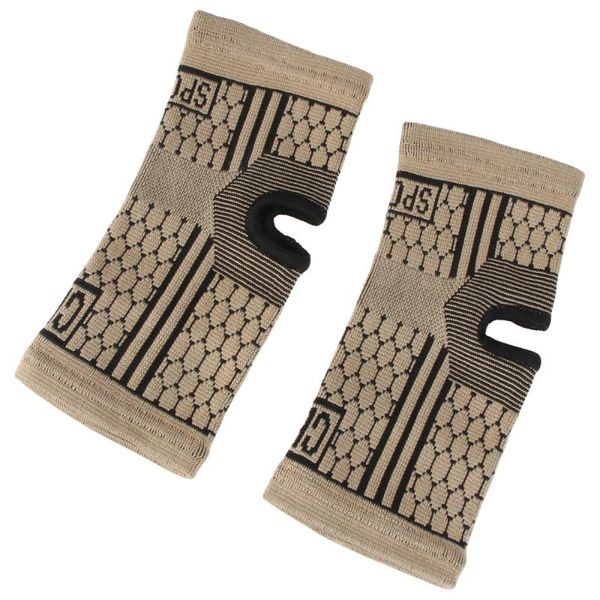 

2pcs man woman fashion sports ankle protector knitted care sleeve for exercising running fitness basketball (size ski support, Blue;black