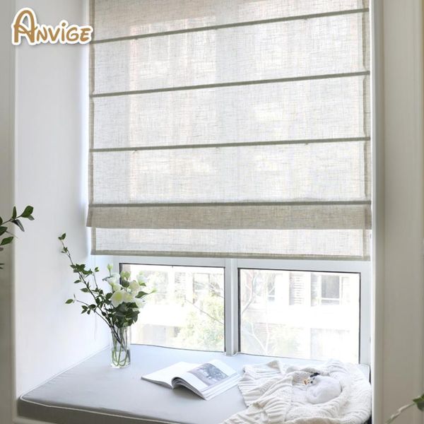 

blinds nature fabric half blackout curtains roman shades for living room window