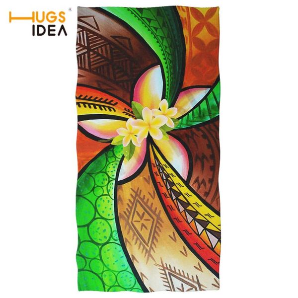 

colorful plumeria pattern print quick dry up towel function absorbent bathroom yoga gym swimming