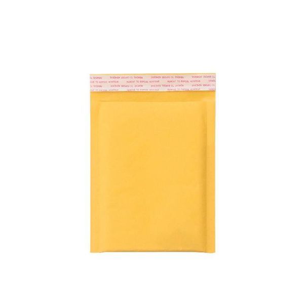 

10pcs yellow kraft paper bubble envelope bag express packaging with size filled packing 7 supplies mail film k7a5 storage bags