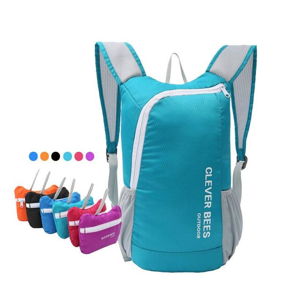 

backpack creative outdoor riding bag fashion sports couple skin pack mountaineering ultra-light large capacity folding