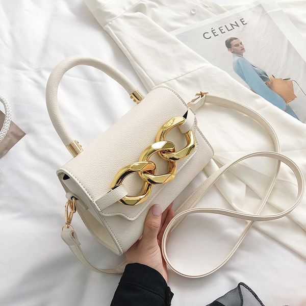 

evening bags fashion women's handbag chain simple shoulder for women 2021 solid color messenger bag ladies travel