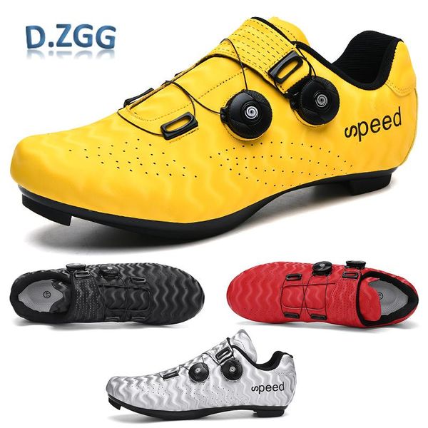 

mountain road bike cycling shoes self-locking bicycle sports men's comfortable leisure non-slip competition footwear, Black