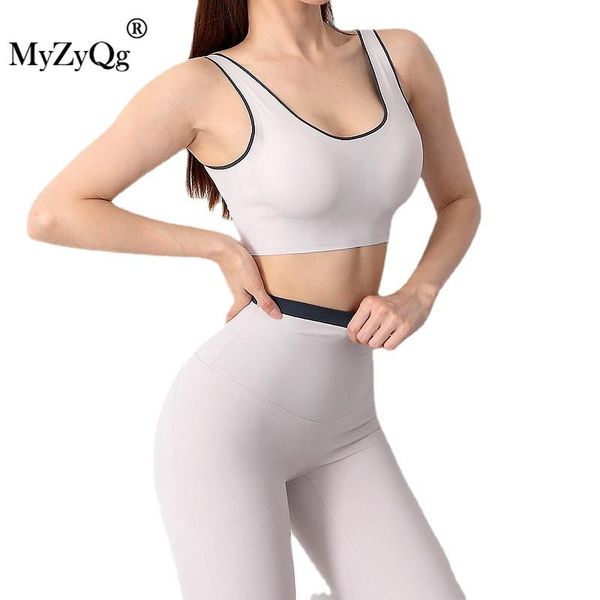 

yoga outfit seamless sports bra women shockproof running beauty back gathered stereotypes fitness vest without steel ring underwear