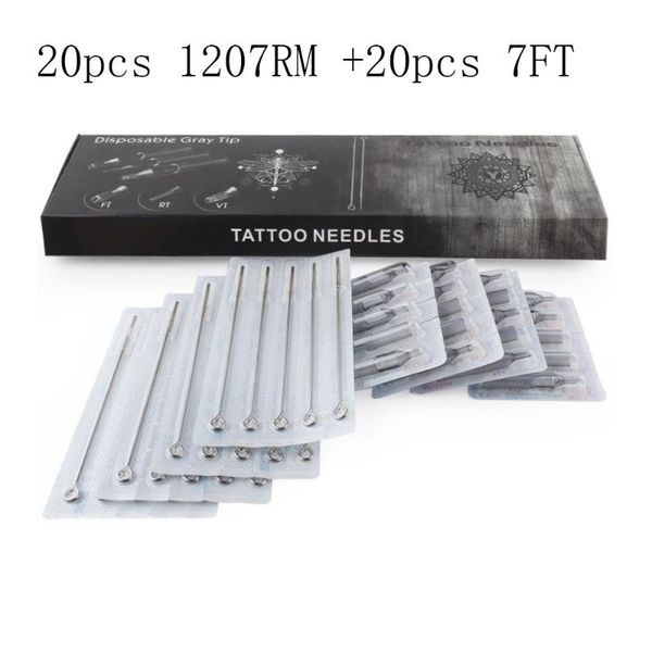 

tattoo needles 20pcs sterilized mixed 3/5/7/9/11/13rl 3/5/7/9/11/13rm 3/5/7/9/11/13m1 and disposable tips combo