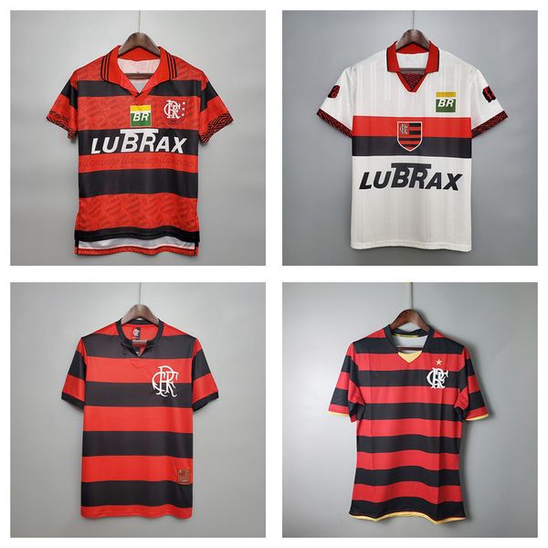 

retro flamengo soccer jersey 1978 1982 1988 1990 1995 2008 2009 home red black vintage classic commemorate collection flemish football shirt, Black;yellow