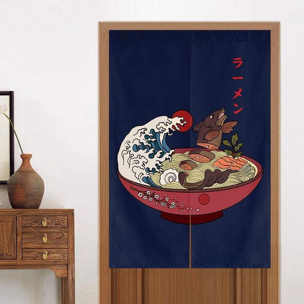 

curtain & drapes japanese doorway ramen restaurant kitchen half noren japan home decor