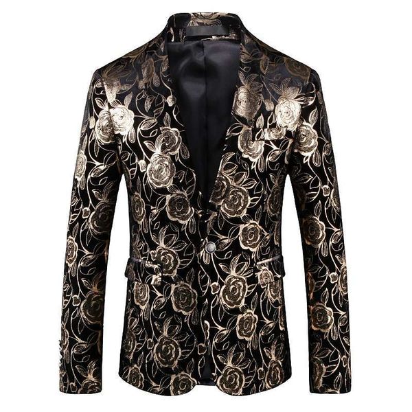 

suits & men's blazers dress flower notch collar slim fashion suit, White;black