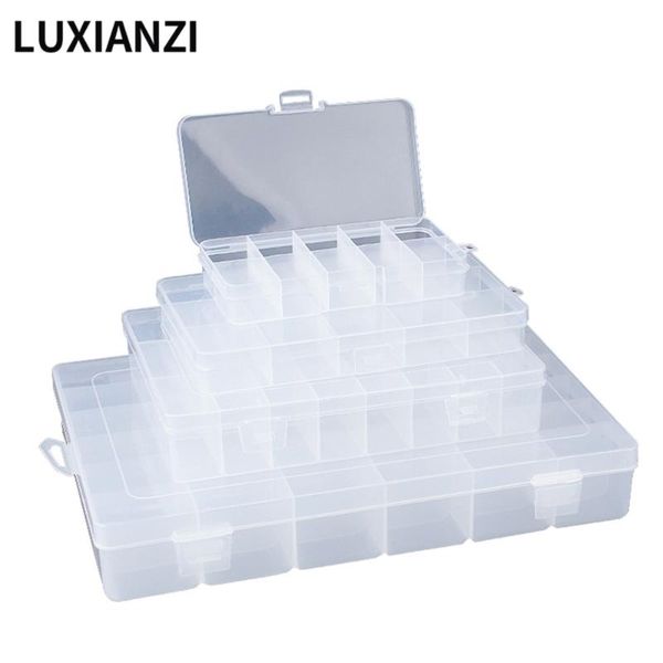 

transparent plastic box mobile phone small screw electronic parts hardware organizing tool dustproof storage organizers