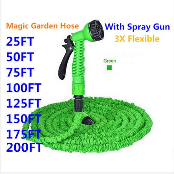 

watering equipments household 3 times water pipe multi-function high-pressure car wash gun garden gardening suit