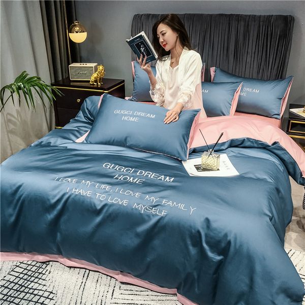 

light luxury bed sheet 3-piece dormitory single bedding 4-piece nordic quilt