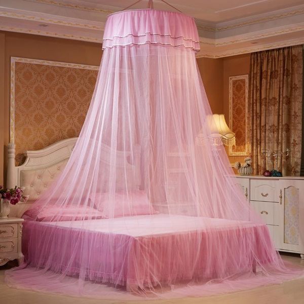 

mosquito net 6 colors elegant lace canopy for children single double bed 1.2-1.8m repellent tent curtain