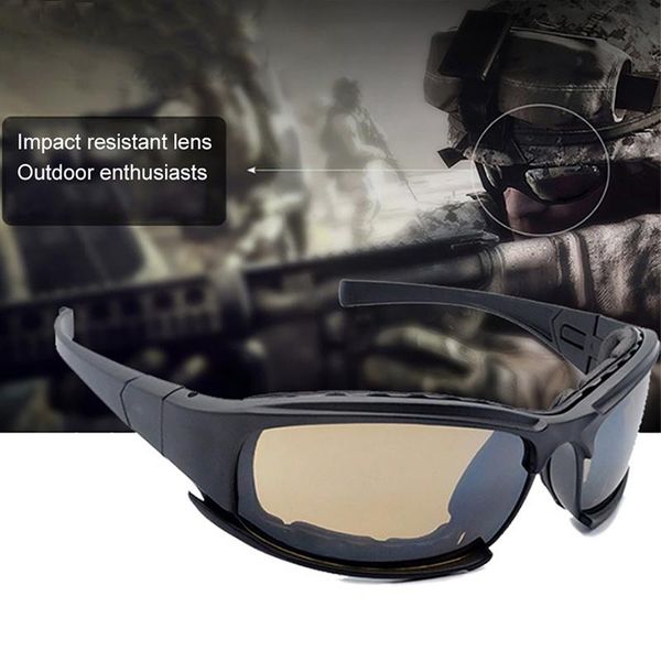 

outdoor eyewear military goggles -proof army protection 4 lens sport uv