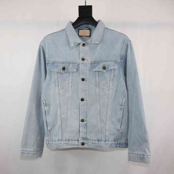 

women's two piece pants fashion brand luxury design denim jacket women's wear neutral coat texas street, White