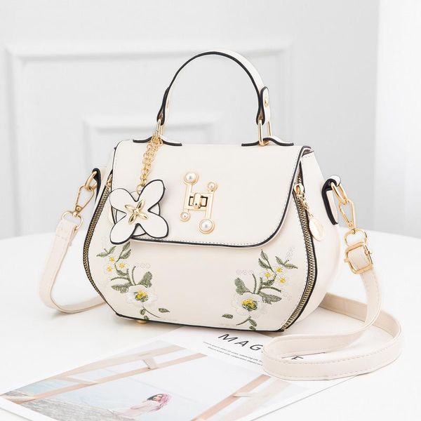 

evening bags women's bag 2021 autumn fashion bucket embroidered cover type single shoulder messenger