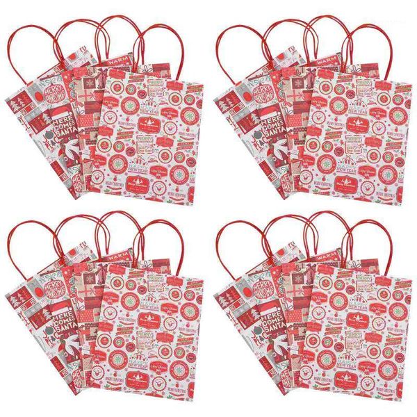 

gift wrap 16pcs adorable christmas bags packing snack storage pouches1