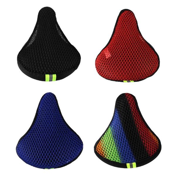 

bike saddles bicycle saddle sun protection cover with reflective strip breathable night riding seat cushion covers cycling parts