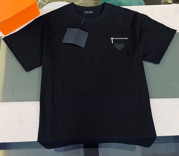

duyou oversized cotton t-shirt with zipper pocket summer men fashion t shirts male tees brand clothing fzw19029, White;black