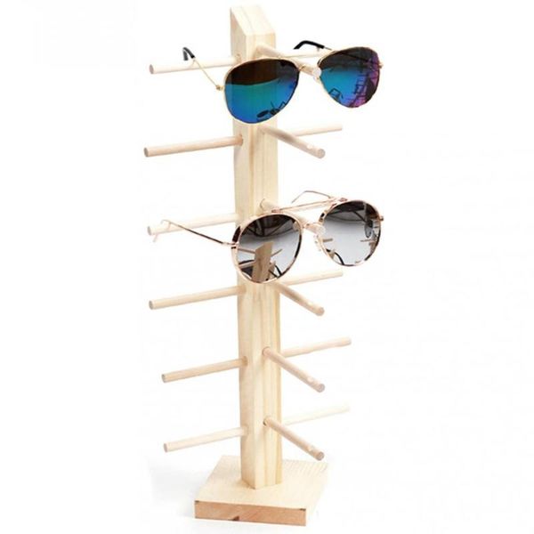 

hooks & rails sun glasses eyeglasses wood display stands shelf show stand holder rack multi layer sunglasses