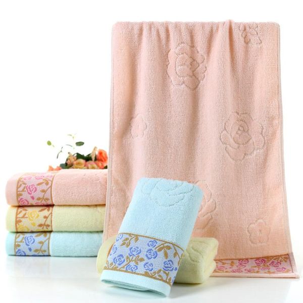 

twistless towel simple combed cotton dry and comfortable 75cm*34cm facecloth fluffy soft good color fastness gift washcloth