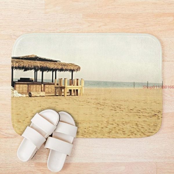 

mat sunny beach and sea bath set anti-slip bathroom carpet shower absorbent toilet rug foot mats