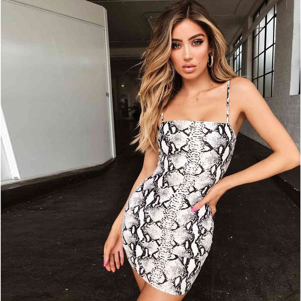 

8118 summer new station snake pattern suspender slim bag hip dress, Black;gray