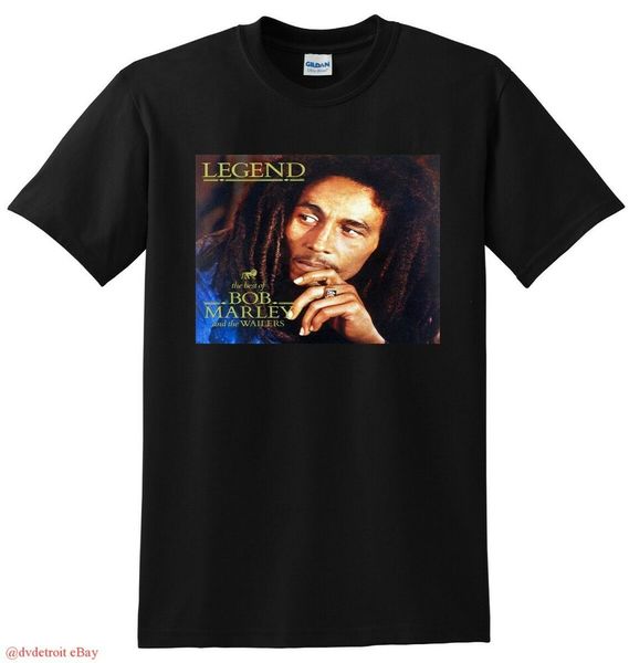

BOB MARLEY T SHIRT legend vinyl cd cover SMALL MEDIUM LARGE or XL, White;black