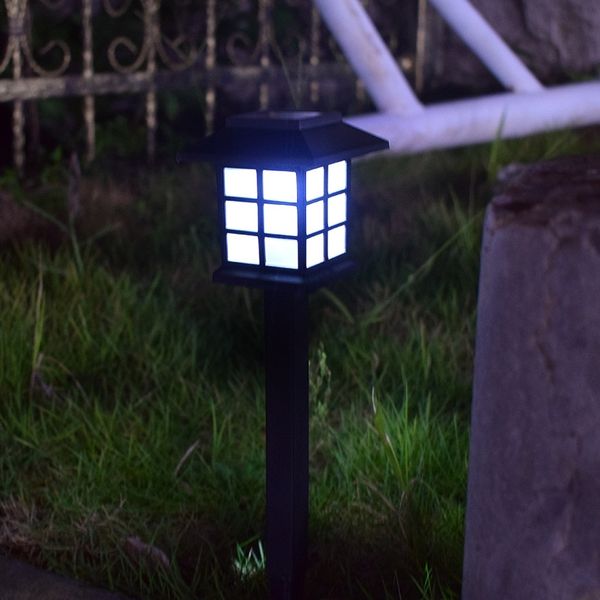 

rainproof outdoor led lawn house mini solar small palace garden lamp