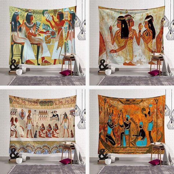 

tapestries vintage ancient egypt printed tapestry fabric mandala wall hanging carpet spiritual yoga mat home decor