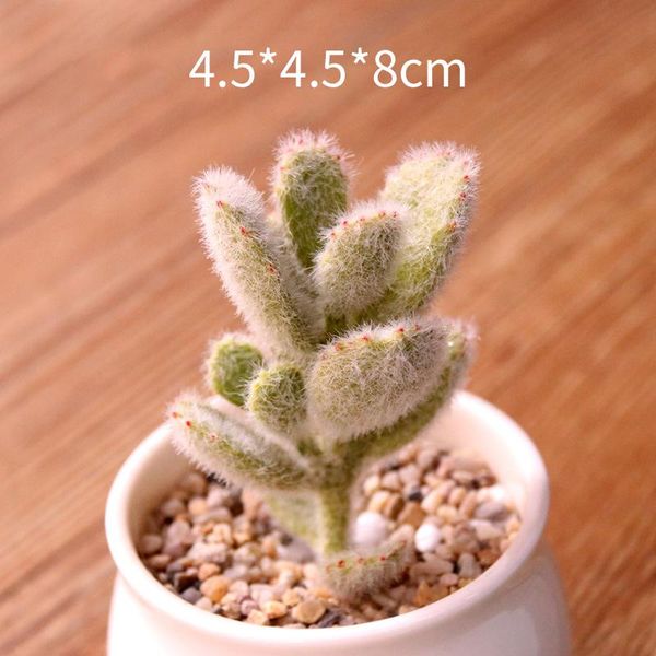 

decorative flowers & wreaths artificial flocking succulent office plants mini diy home garden wedding decoration bonsai plante craft green