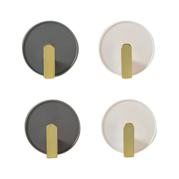 

hooks & rails light luxury hangers plug holder home kitchen bathroom wall storage (1 set of 4 packs) household products
