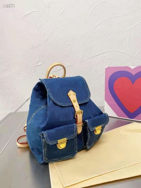 

women's presbyopia denim backpack with color changing leather