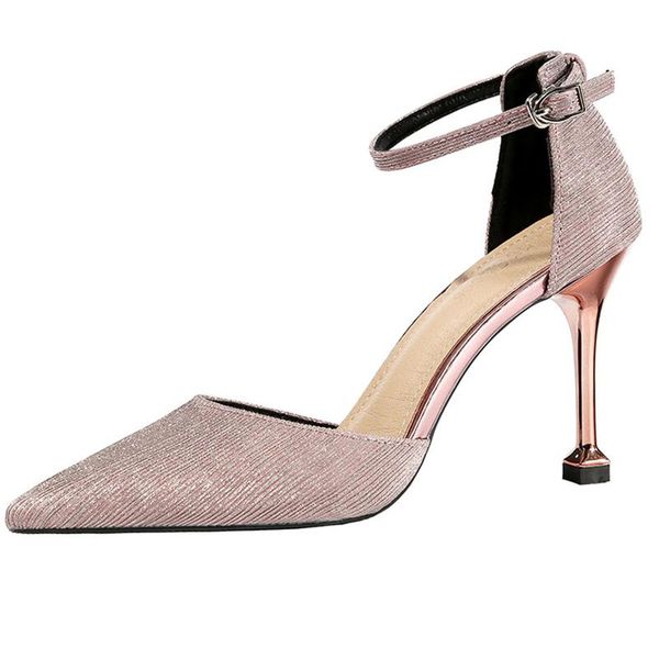 

women summer 9cm high heels sequin cloth gold sandals lady fetish luxury pumps valentine slingback casual sandles shoes, Black