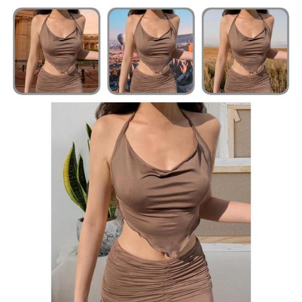 

two piece dress comfy soft bellyband halter bodycon skirt cozy stretchy for women, White