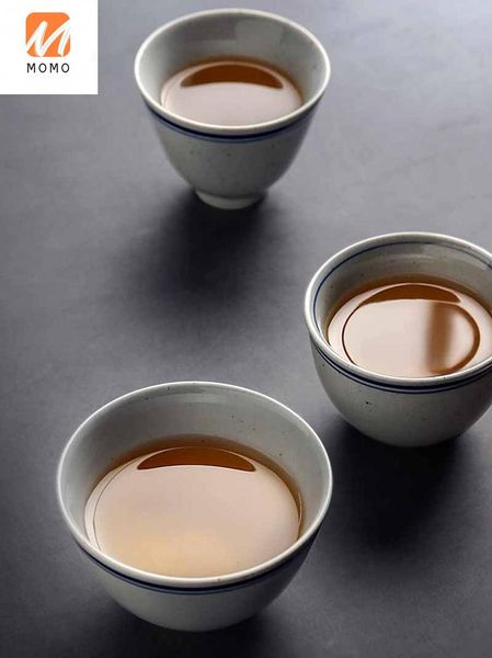 

handmade small ceramic tea cup retro stoare fragrance-smelling set tasting storage bottles & jars