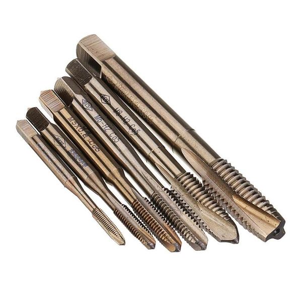 

hand tools m3-m10 hss co m35 machine screw point tap metric thread right plug drill