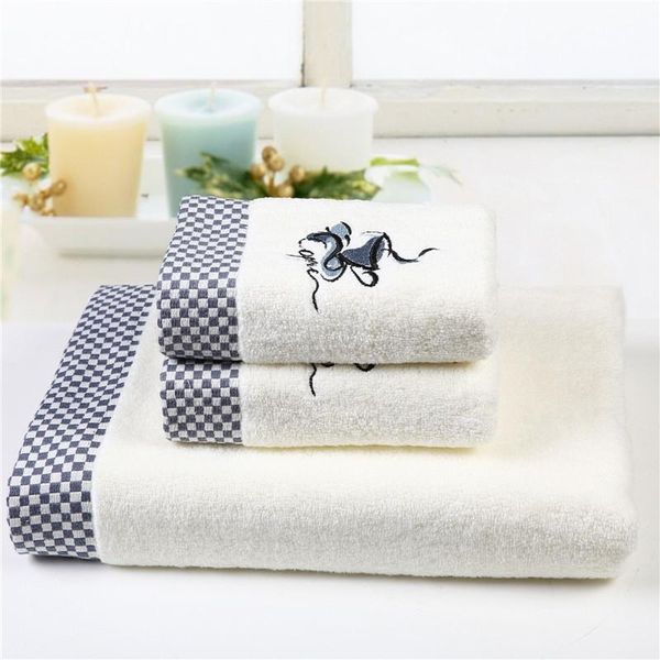 

towel 2pcs/lot set - 100% egyptian cotton-tj-5016
