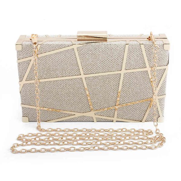 

fashion evening bag metal hollowed out dinner for ladies