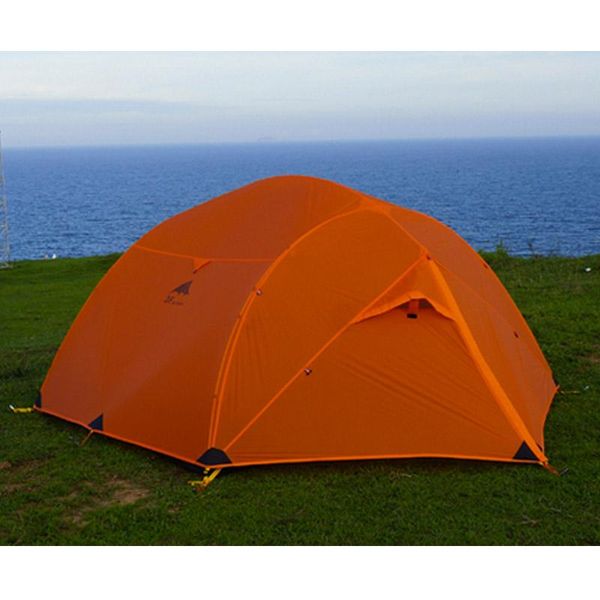

gear qinkong 15d silicon coating 3-person 4-seasons camping tent with matching ground sheet tents and shelters