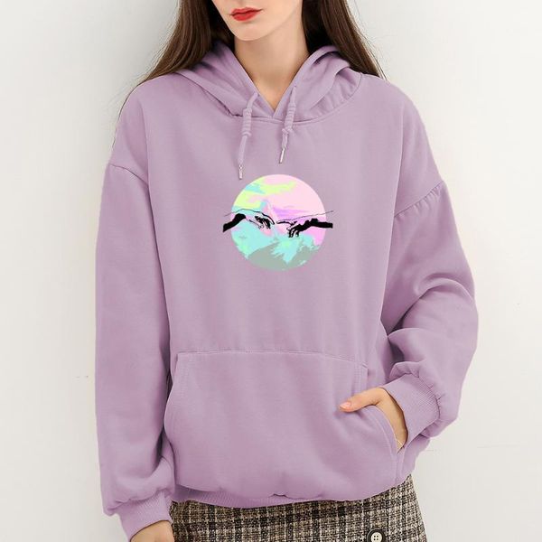 

harajuku aesthetic graphic hoodies women vintage oversized clothes cotton sweatshirt autumn winter hoodie with pocket tracksuit, Black