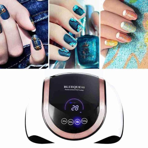 

nail art kits 180w led lamp dryer 60 leds uv ice for drying auto sensor gel manicure tools motion sensing polish professional t s4u7